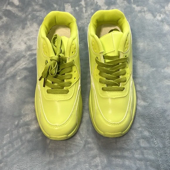 Cape Robbin Bright Yellow Green Sneakers - Picture 1 of 10